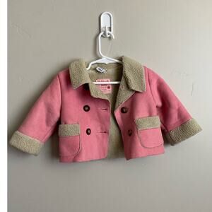 Osh Kosh Baby Girls 18m Pink Button Up Jacket